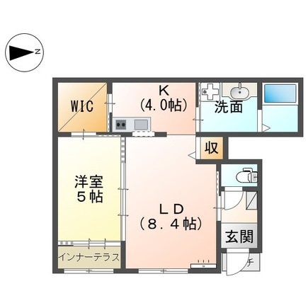 (仮称)小田原市飯泉アパート新築工事 103号室 間取り