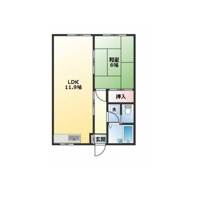 ヴェルジェ戸塚 205号室 間取り