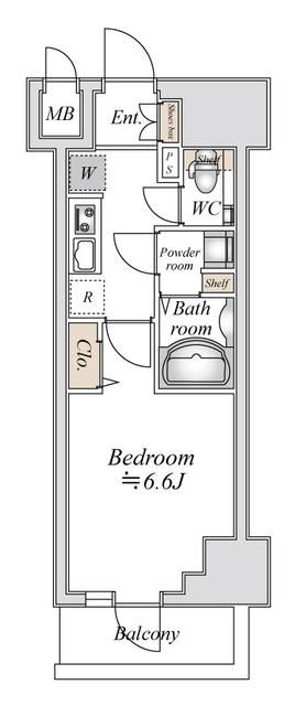 小田急伊勢原駅前マンション 1305号室 間取り