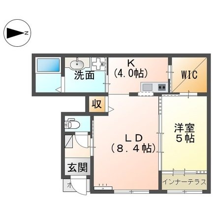（仮称）小田原市飯泉アパート新築工事 105号室 間取り