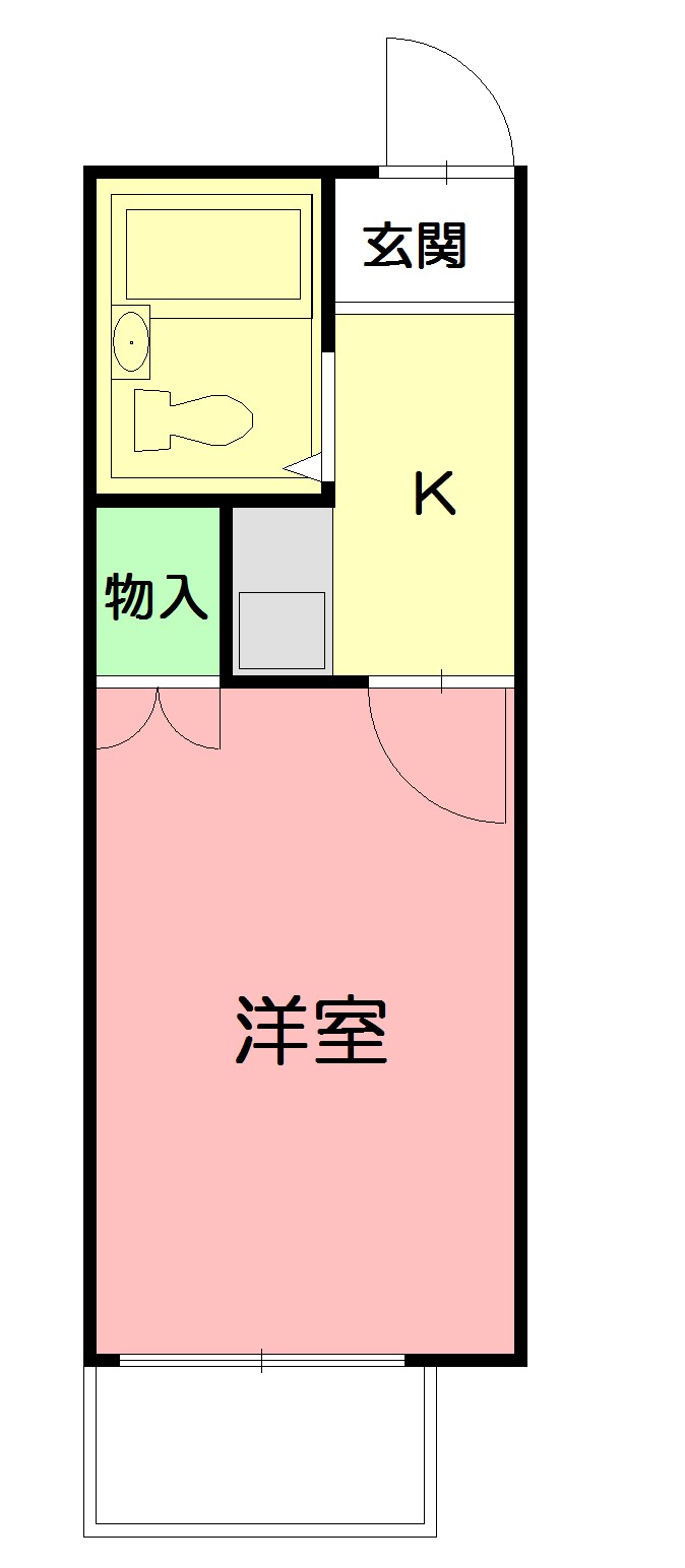 ピア・ネスト 102号室 間取り