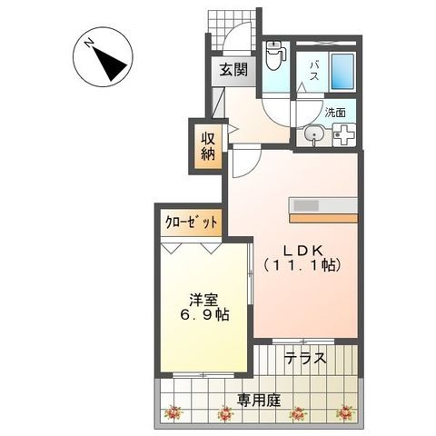 Ｍ&rsquo;ｓ Ｆｏｎｔａｉｎｅ 102号室 間取り