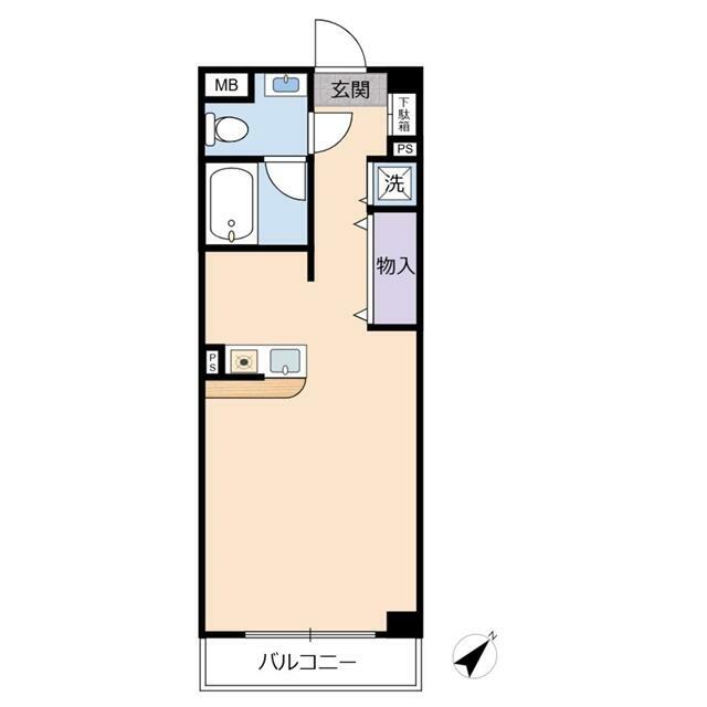 シュクランス 203号室 間取り