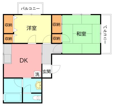ＬＣ秦野 202号室 間取り