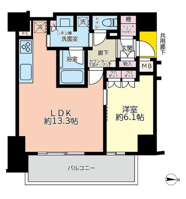 リストレジデンス辻堂タワー 908号室 間取り