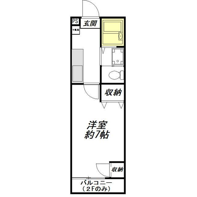 キャッスルＫ 2-C号室 間取り