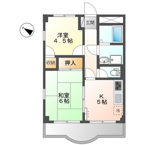 グレイス原宿 407号室 間取り