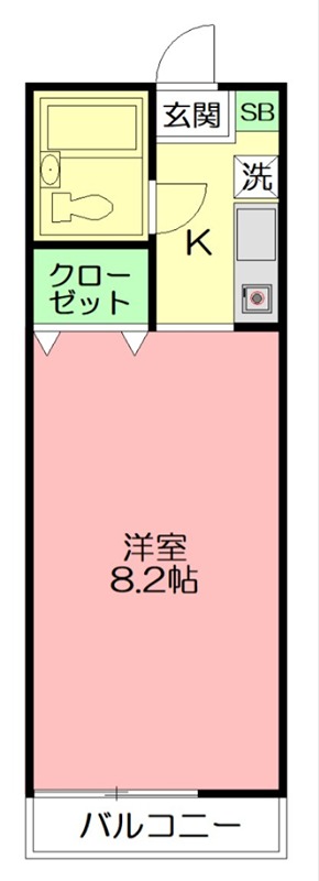 サンクレール大船 105号室 間取り