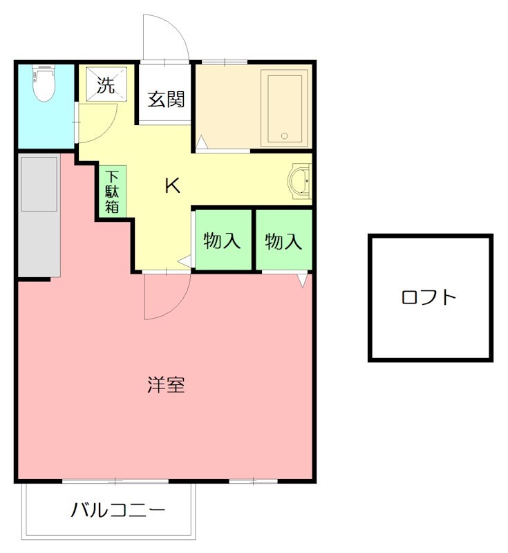 シティパル 203号室 間取り