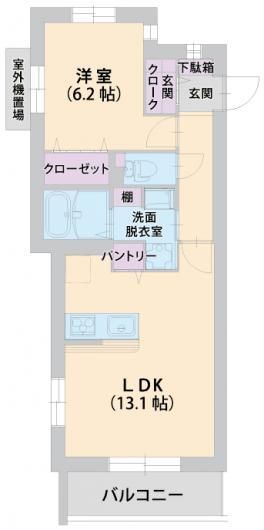 アンブル二番館 206号室 間取り