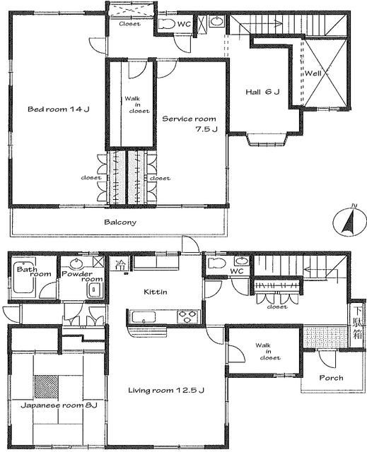 小田原浜町の家 間取り