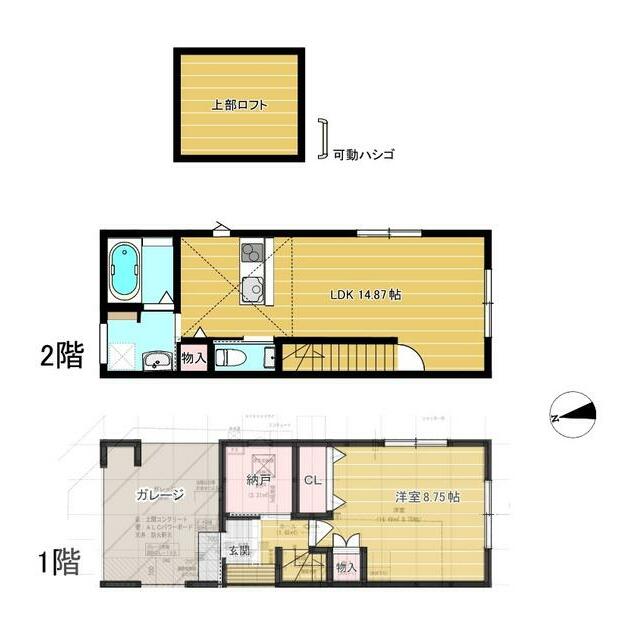 エアリクス A号室 間取り