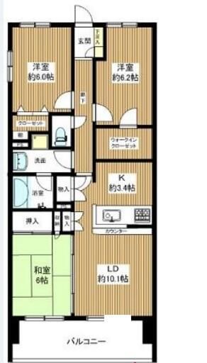日神パレステージ本厚木リバースクエア 903号室 間取り