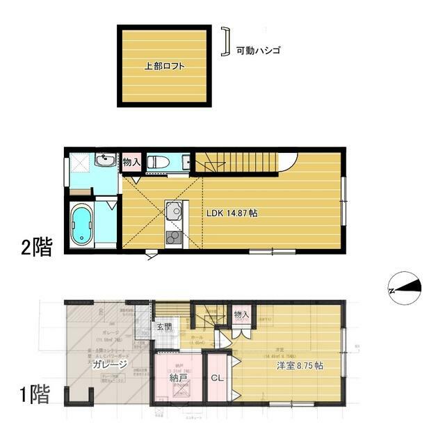 エアリクス B号室 間取り