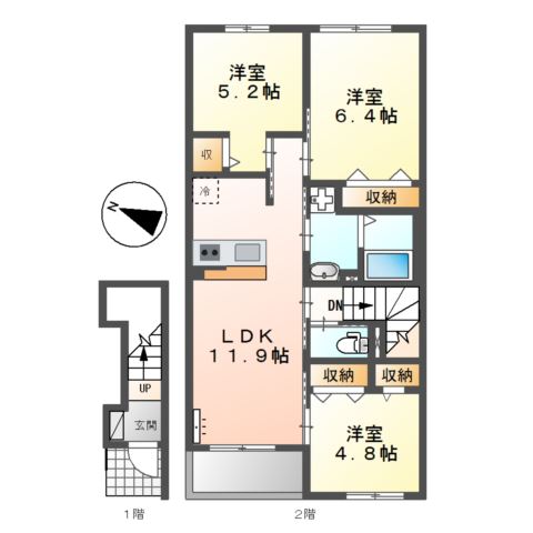 グランエスト　Ⅰ 間取り