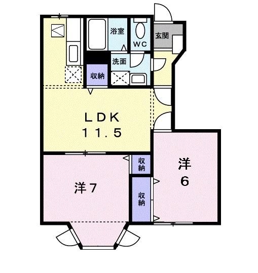 サウス板橋 102号室 間取り