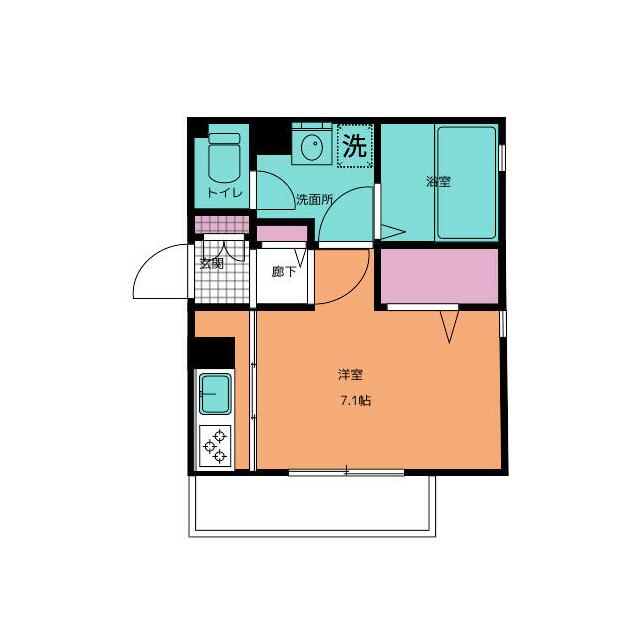 Fiore湘南 101号室 間取り