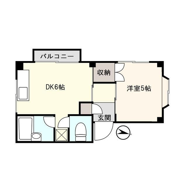 アシストオーシャン真鶴 202号室 間取り