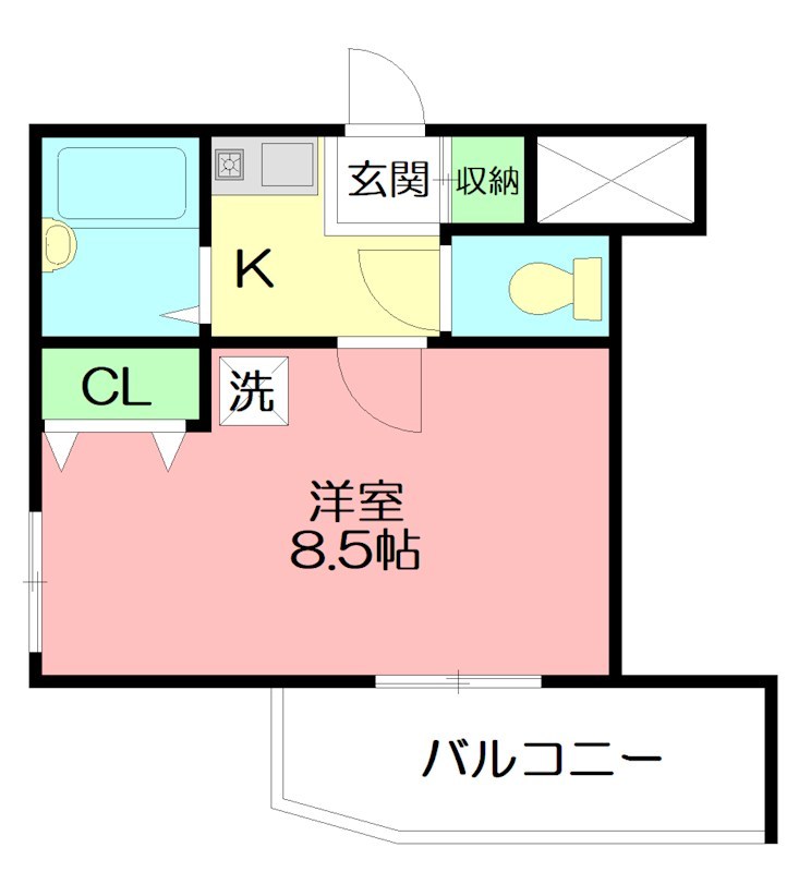 横浜元町ガーデンⅠ 202号室 間取り