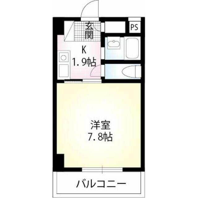 鵠沼やませ 201号室 間取り