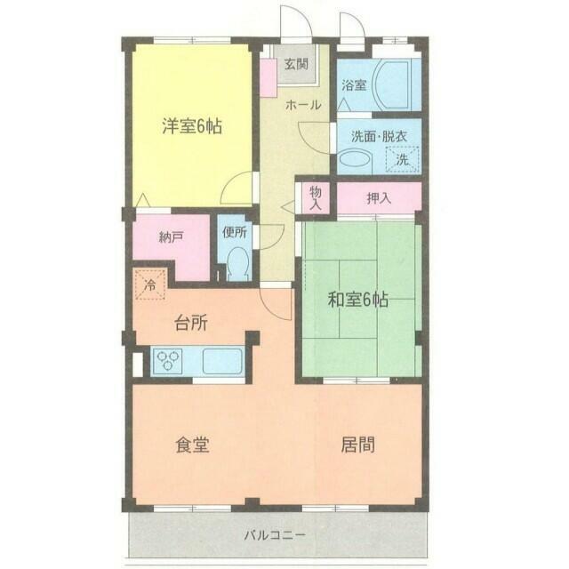 イーストガーデン 202号室 間取り