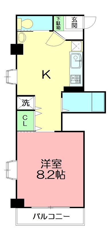 アバンサール湘南 301号室 間取り