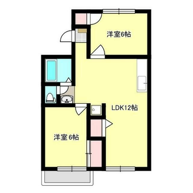 プラザファミーユ 201号室 間取り