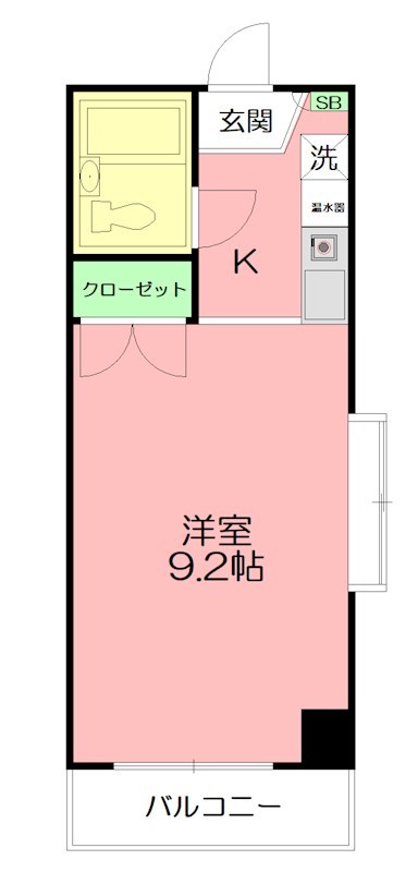 ユーコート本厚木 701号室 間取り