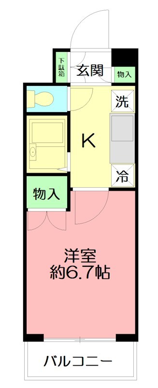 フレンズえびなアネックス M202号室 間取り