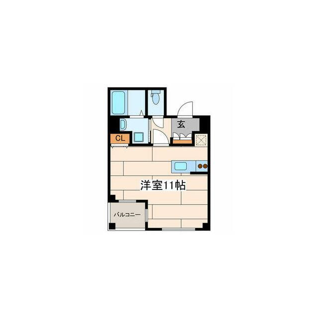 Ｋ．フラット 305号室 間取り