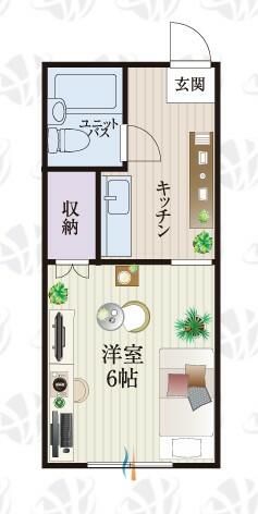 ｂ&rsquo;ＣＡＳＡ辻堂ｒｅ－ｂｏｒｎ 201号室 間取り