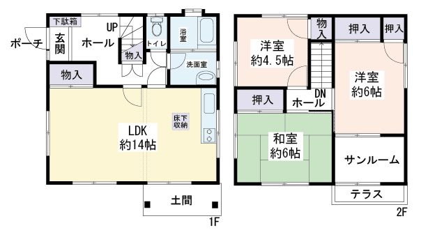下川入貸家 間取り