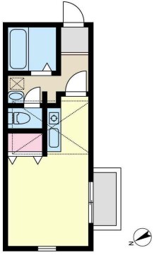 鍛冶ヶ谷 壱番館 201号室 間取り