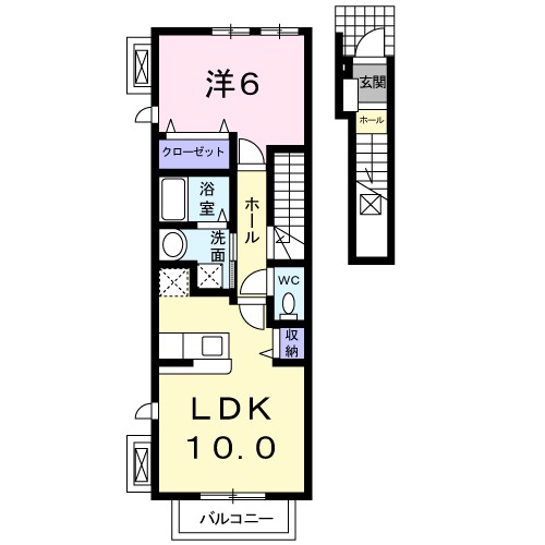 サンパレス 203号室 間取り