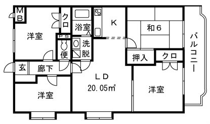 ウィスタリアⅡ 101号室 間取り