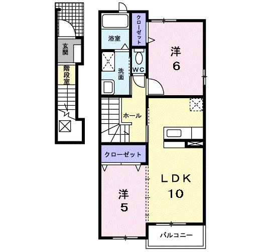 サン・カーサ 203号室 間取り