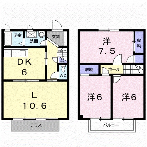 グリーンヒル　浄明寺　弐 102号室 間取り