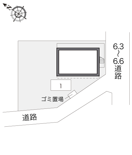 レオパレスグローリーＡ 駐車場