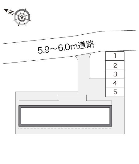 レオパレスグローリーＢ 駐車場