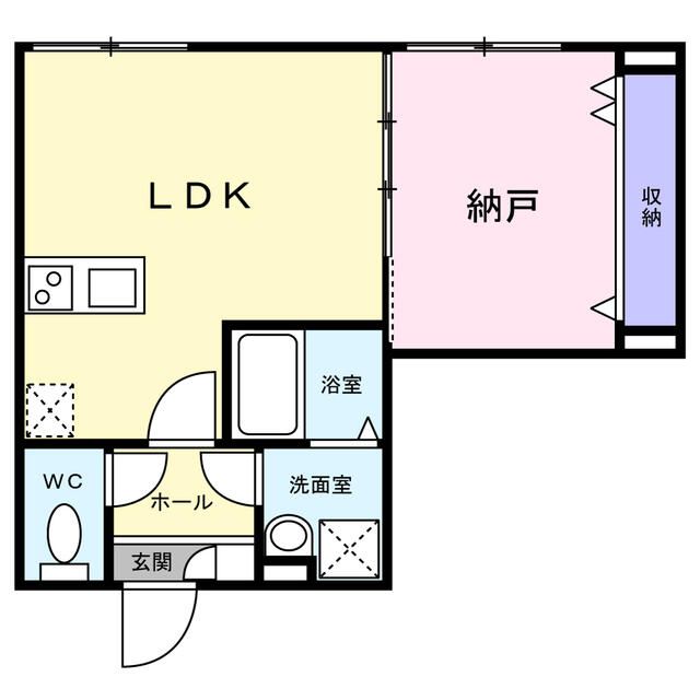 レガーロ湘南平塚 101号室 間取り