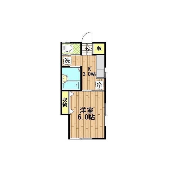 メゾンアスリート 101号室 間取り