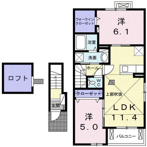サンリット・ガ-デンC棟 203号室 間取り