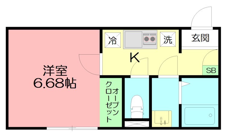 カインドネス本厚木ガーデンⅢ 103号室 間取り