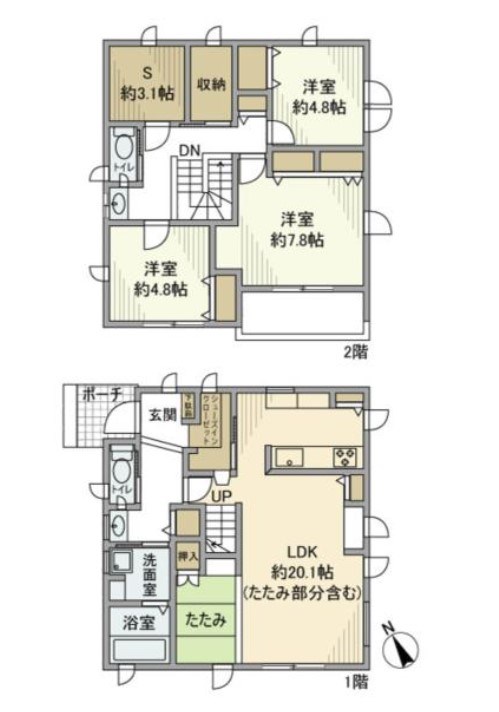 板戸戸建 間取り