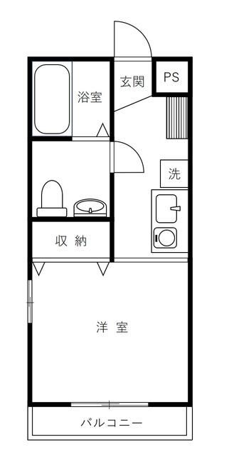 岩本ビル 102号室 間取り