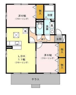 ピーチガーデン 202号室 間取り