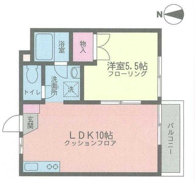 アーマスウェスト 201号室 間取り