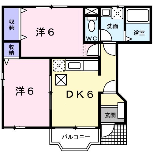 プリマベーラＫ 101号室 間取り