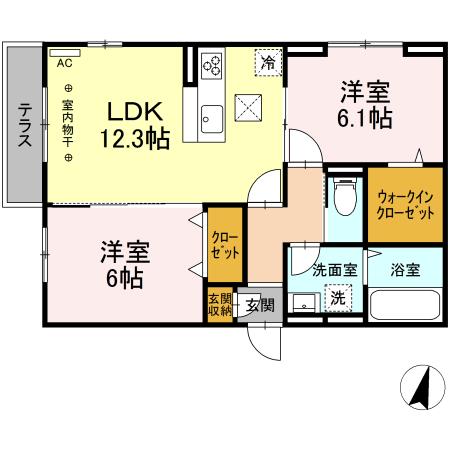 セッテ 101号室 間取り