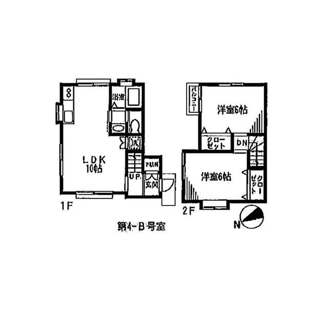 ソレイユ湘南台 4B号室 間取り